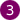 number three icon